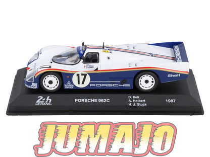 24H276 Voiture 1/43 24 Heures Mans IXO PORSCHE 962C Winner #17 1987 Bell