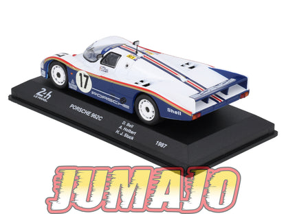 24H276 Voiture 1/43 24 Heures Mans IXO PORSCHE 962C Winner #17 1987 Bell