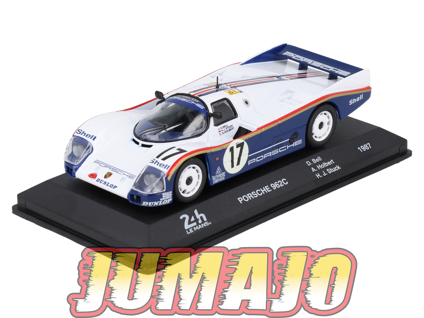 24H276 Voiture 1/43 24 Heures Mans IXO PORSCHE 962C Winner #17 1987 Bell