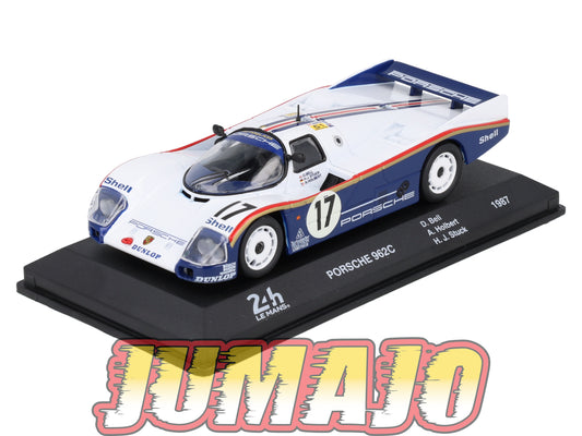 24H276 Voiture 1/43 24 Heures Mans IXO PORSCHE 962C Winner #17 1987 Bell