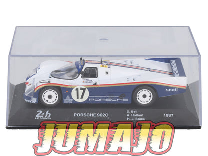 24H276 Voiture 1/43 24 Heures Mans IXO PORSCHE 962C Winner #17 1987 Bell