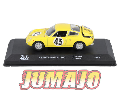 24H277 Voiture 1/43 24 Heures Mans IXO ABARTH SIMCA 1300 #43 1962 Dubois