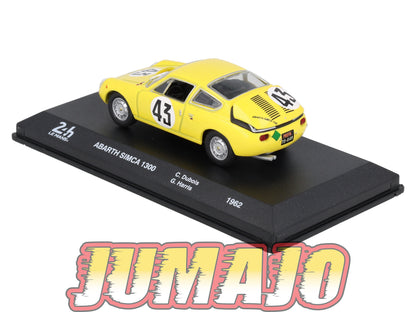 24H277 Voiture 1/43 24 Heures Mans IXO ABARTH SIMCA 1300 #43 1962 Dubois