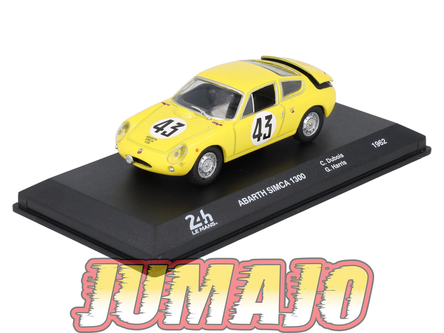 24H277 Voiture 1/43 24 Heures Mans IXO ABARTH SIMCA 1300 #43 1962 Dubois
