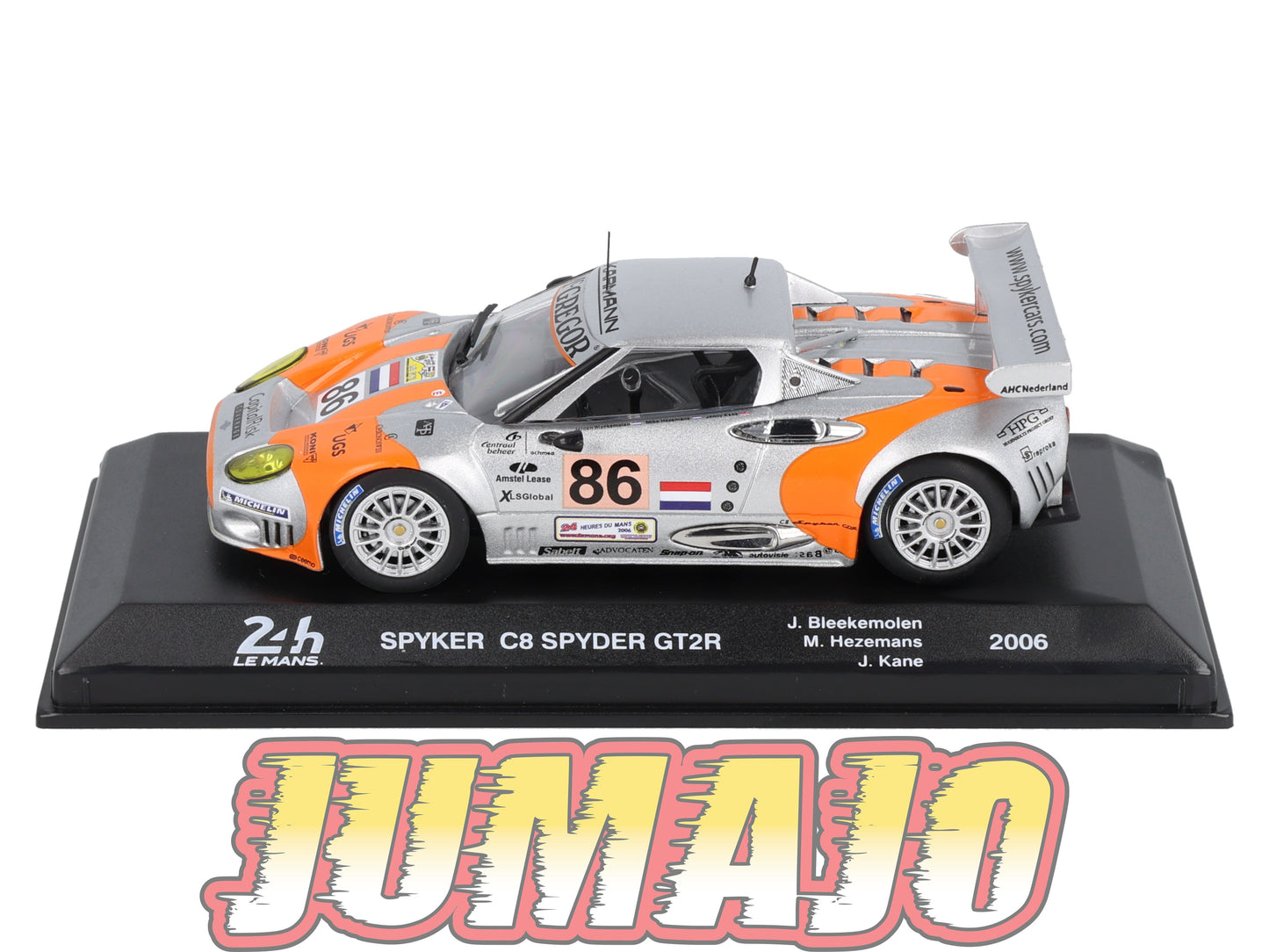 24H282 Voiture 1/43 24 Heures Mans IXO SPYKER C8 SPYDER GT2R #86 2006 Bleekemolen