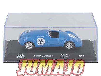 24H283 Voiture 1/43 24 Heures Mans IXO SIMCA 8 Gordini #39 1939 A Gordini