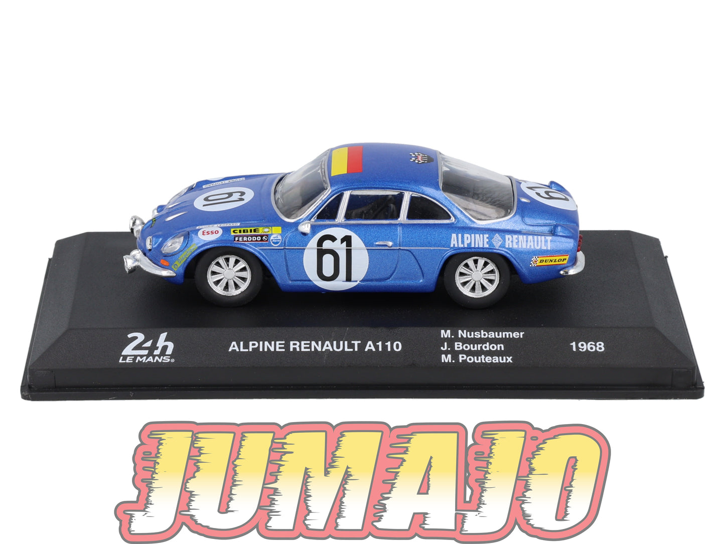 24H284 Voiture 1/43 24 Heures Mans IXO ALPINE RENAULT A110 #61 1968 Nusbaumer