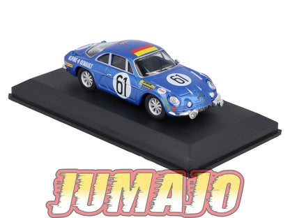 24H284 Voiture 1/43 24 Heures Mans IXO ALPINE RENAULT A110 #61 1968 Nusbaumer