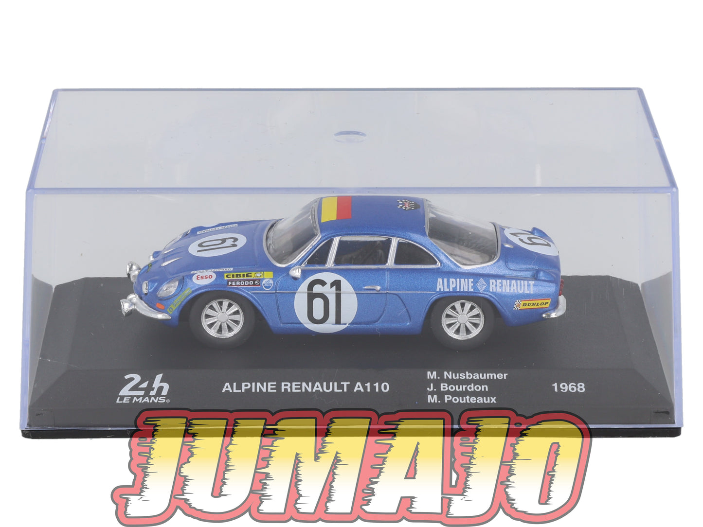 24H284 Voiture 1/43 24 Heures Mans IXO ALPINE RENAULT A110 #61 1968 Nusbaumer