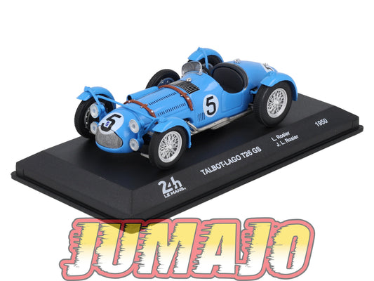 24H286 Voiture 1/43 24 Heures Mans IXO TALBOT LAGO T26 GS WINNER #5 1950 L Rosier