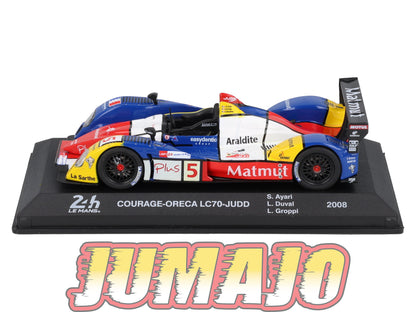 24H287 Voiture 1/43 24 Heures Mans IXO COURAGE ORECA LC70 JUDD 2008 S Ayari #5