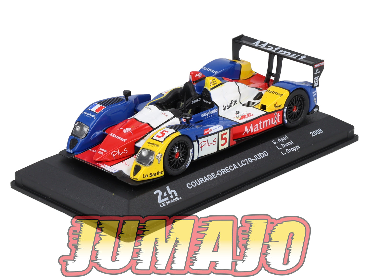 24H287 Voiture 1/43 24 Heures Mans IXO COURAGE ORECA LC70 JUDD 2008 S Ayari #5