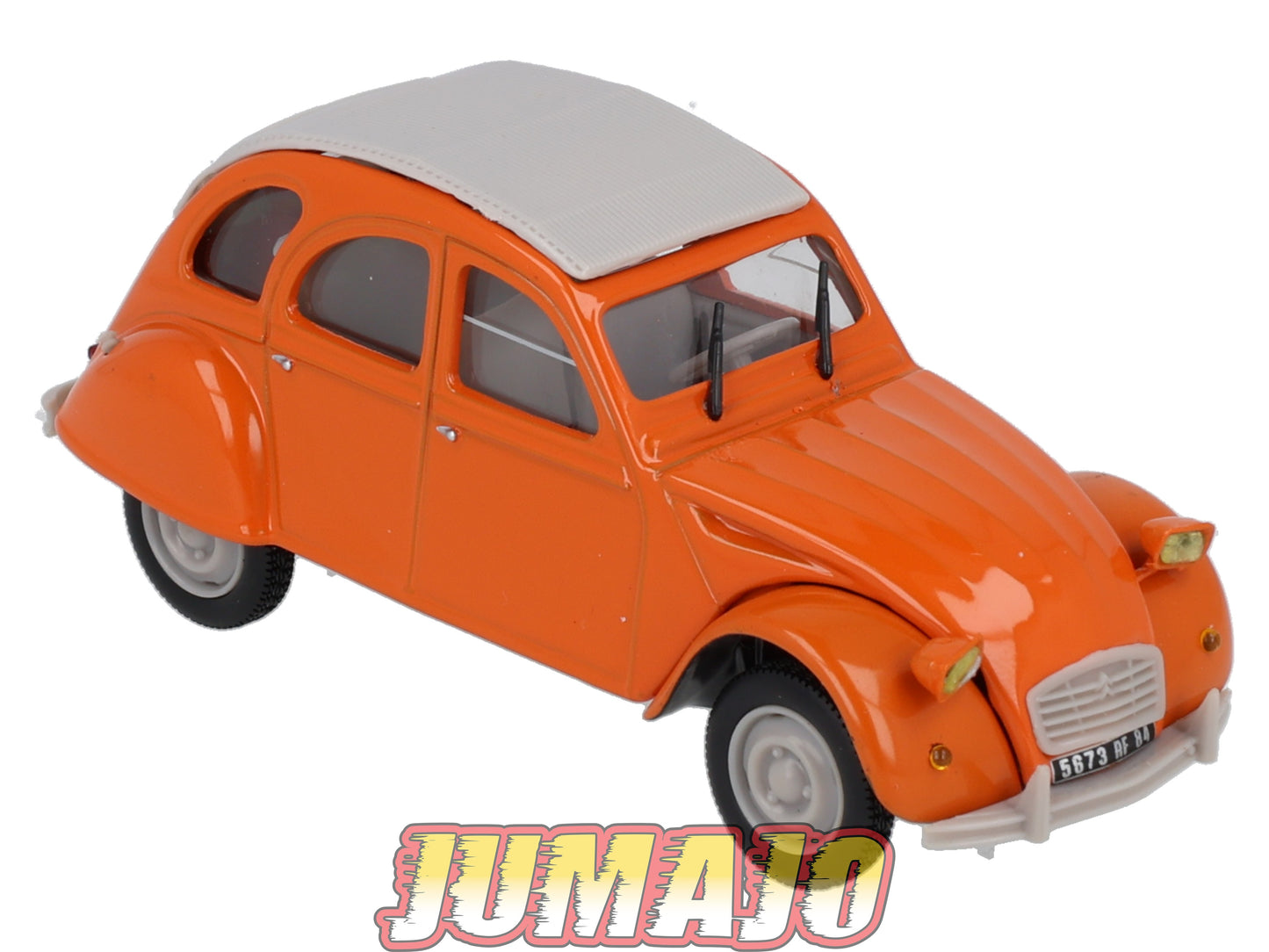 2CV124 Voiture 1/43 NOREV Citroen : 2CV Mandarine orange