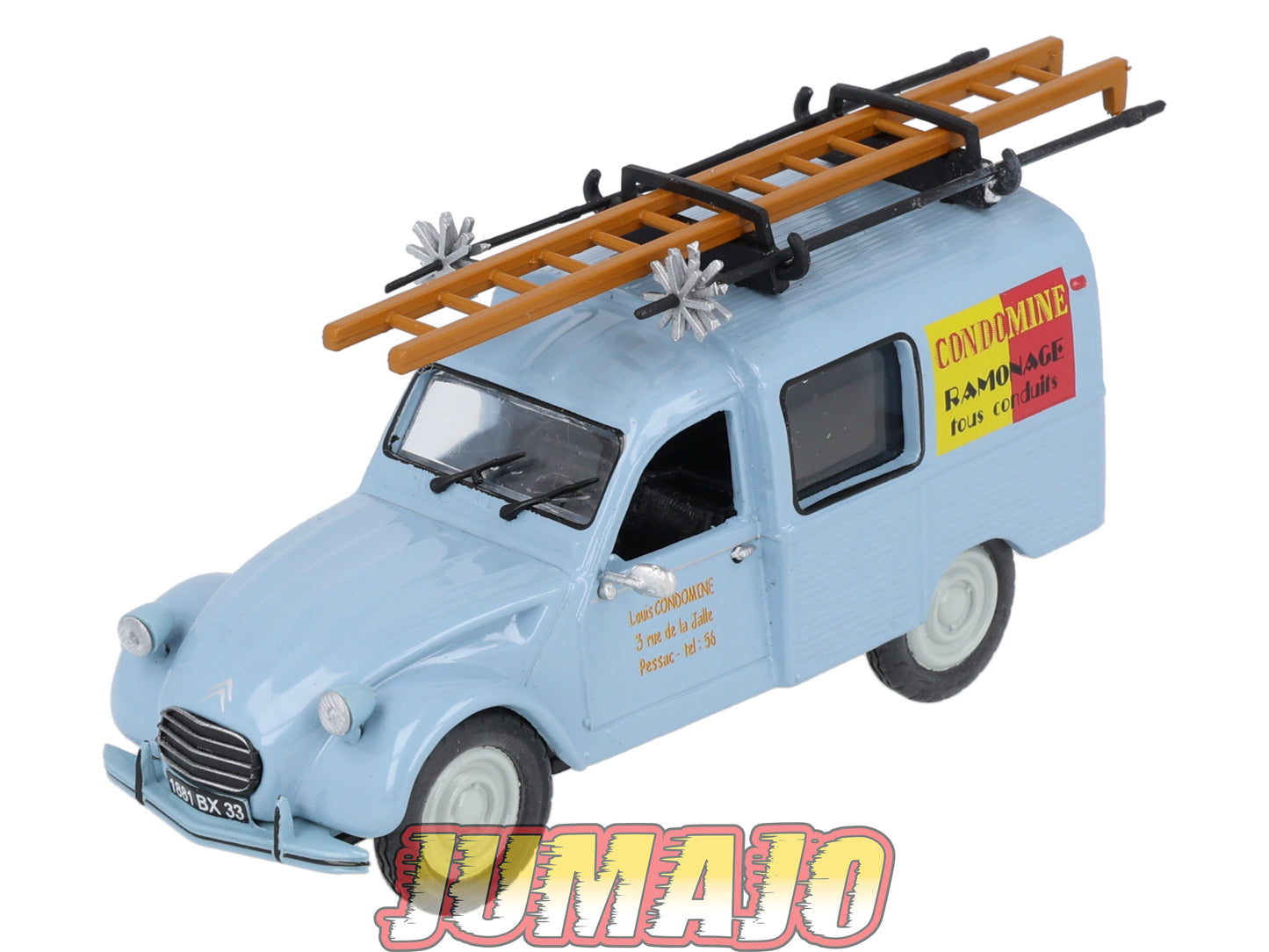 2CV146 Voiture 1/43 ELIGOR Citroen : 2CV AK 350 du ramoneur 1967