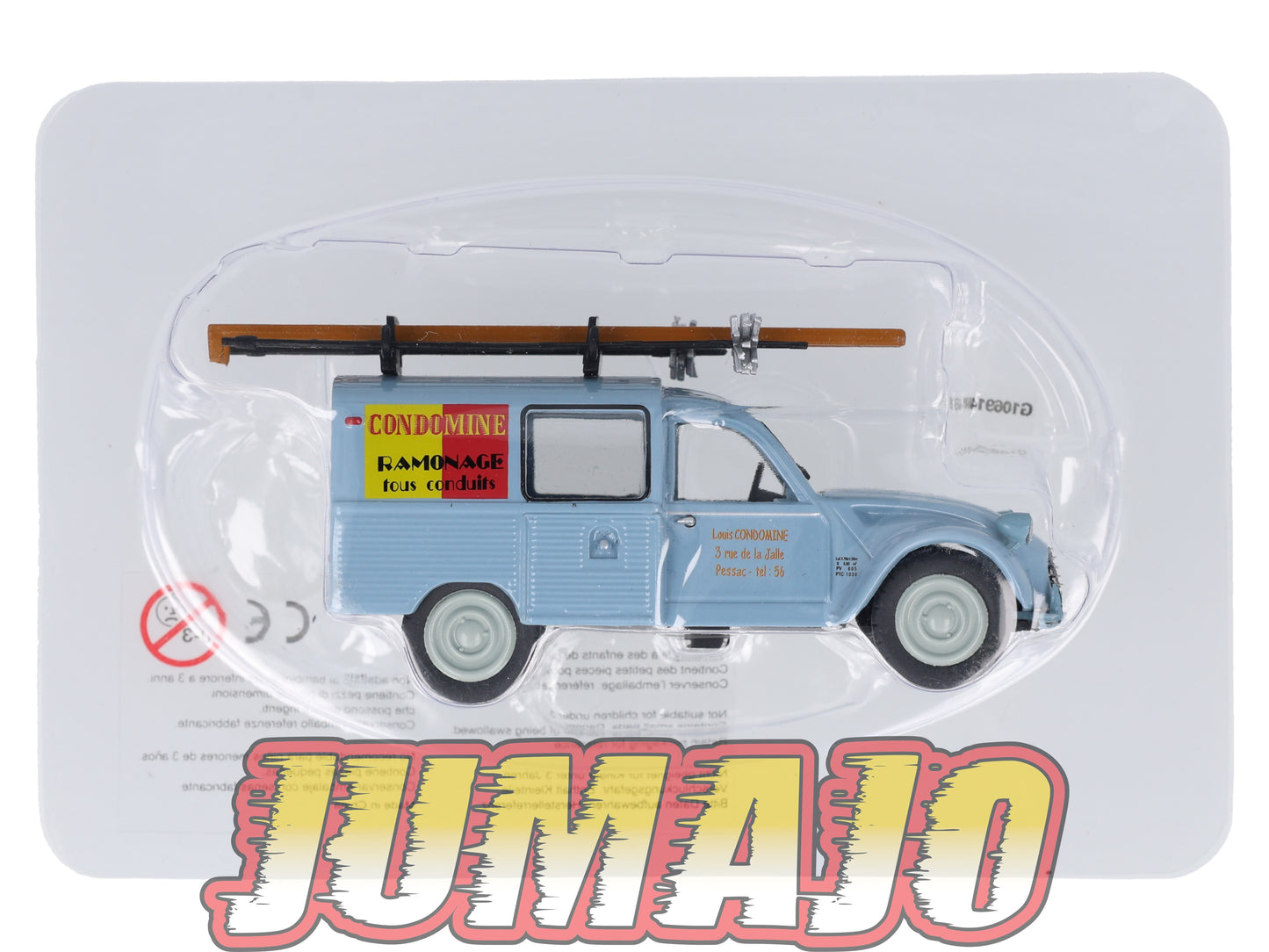 2CV146 Voiture 1/43 ELIGOR Citroen : 2CV AK 350 du ramoneur 1967