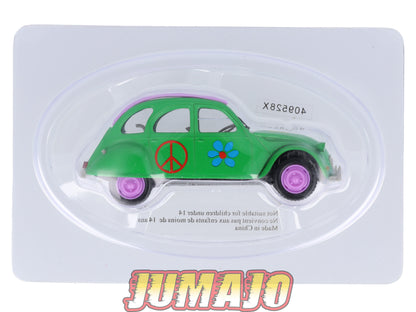 2CV18 Voiture 1/43 NOREV Citroen : 2CV HIPPIE Peace and love