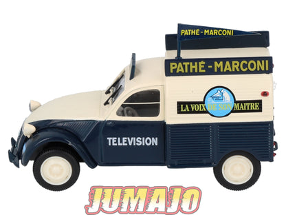 2CV55 Voiture 1/43 NOREV Citroen : 2CV Pathé-Marconi 1957 Television