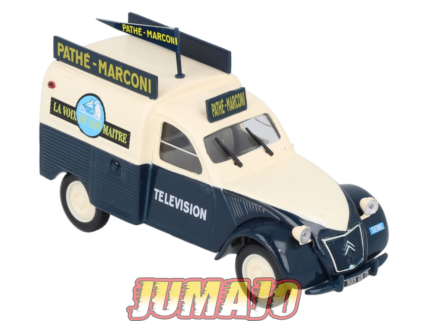 2CV55 Voiture 1/43 NOREV Citroen : 2CV Pathé-Marconi 1957 Television