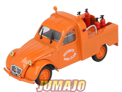 2CV62 Voiture 1/43 NOREV Citroen : 2CV Pick-up Securite aero-club