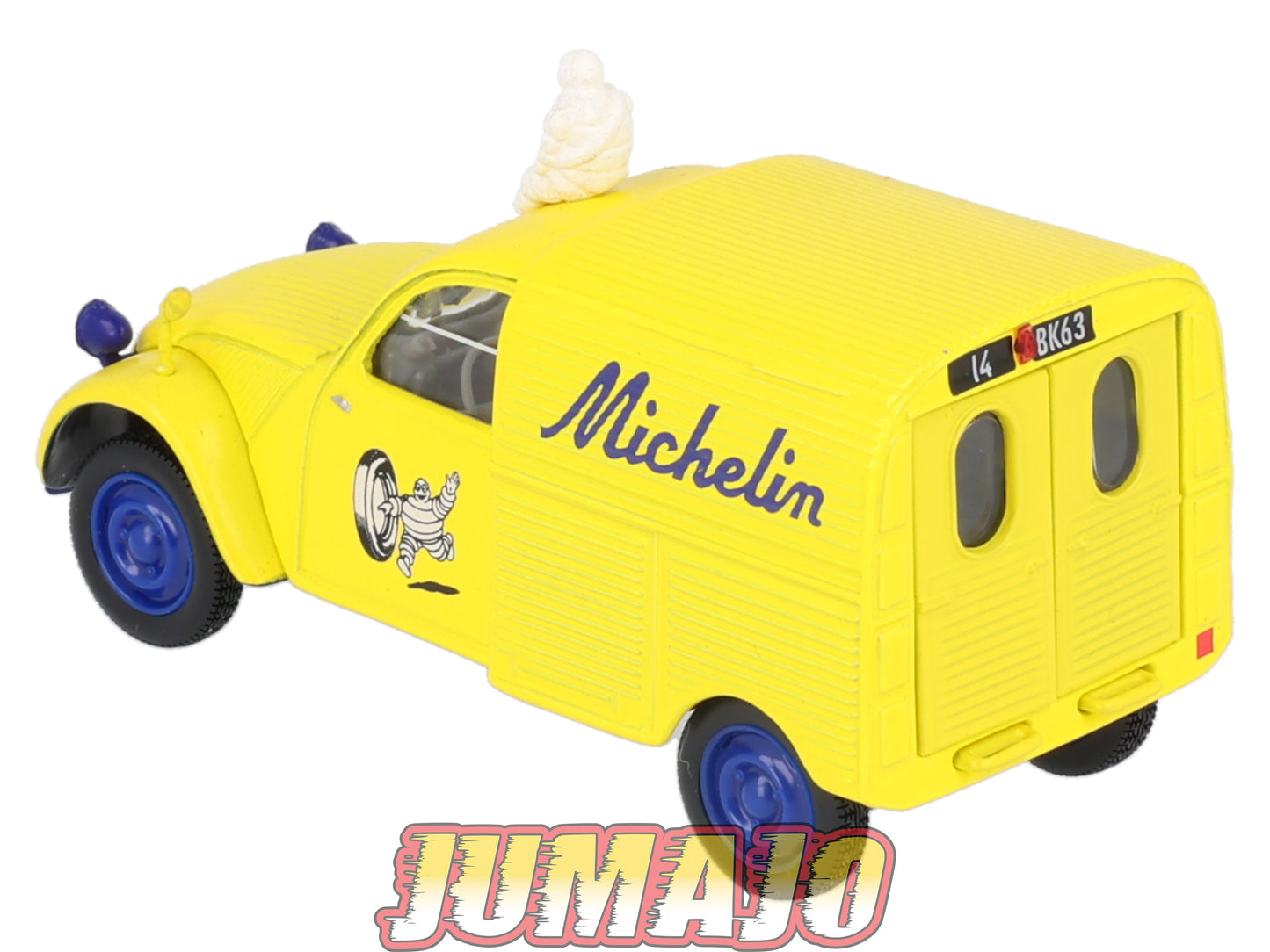 2CV64 Voiture 1/43 NOREV Citroen : 2CV fourgonnette MICHELIN jaune Bibendum