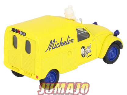 2CV64 Voiture 1/43 NOREV Citroen : 2CV fourgonnette MICHELIN jaune Bibendum
