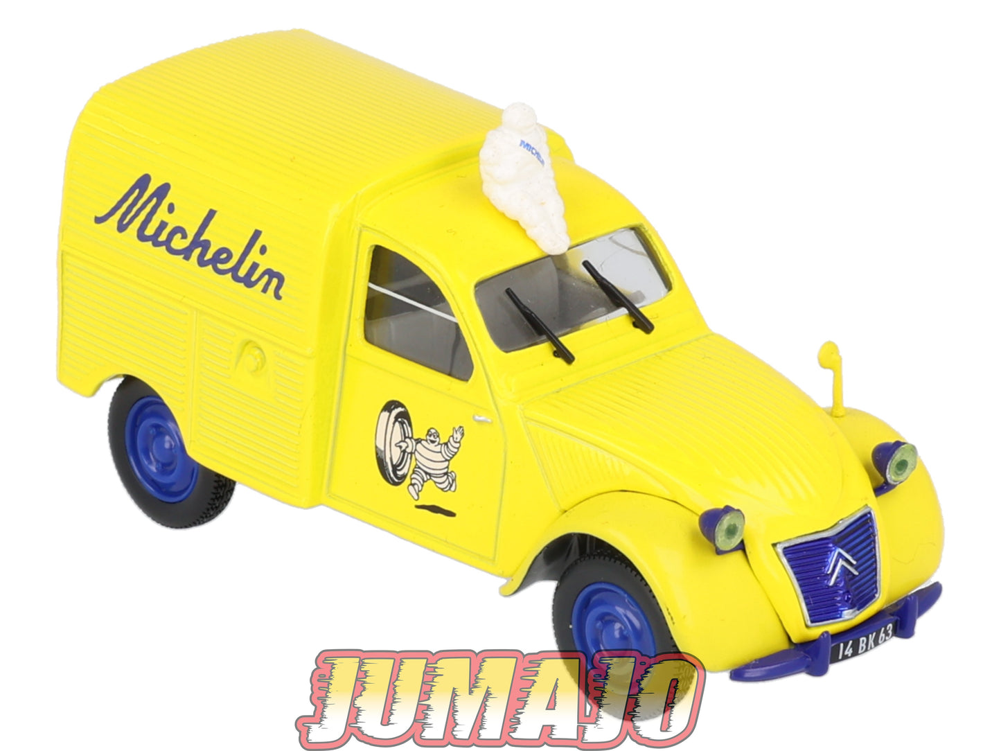 2CV64 Voiture 1/43 NOREV Citroen : 2CV fourgonnette MICHELIN jaune Bibendum