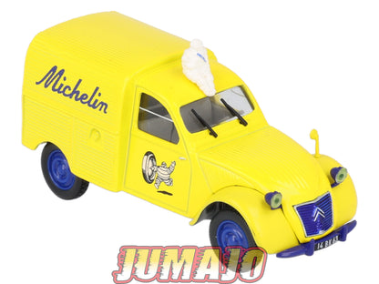 2CV64 Voiture 1/43 NOREV Citroen : 2CV fourgonnette MICHELIN jaune Bibendum