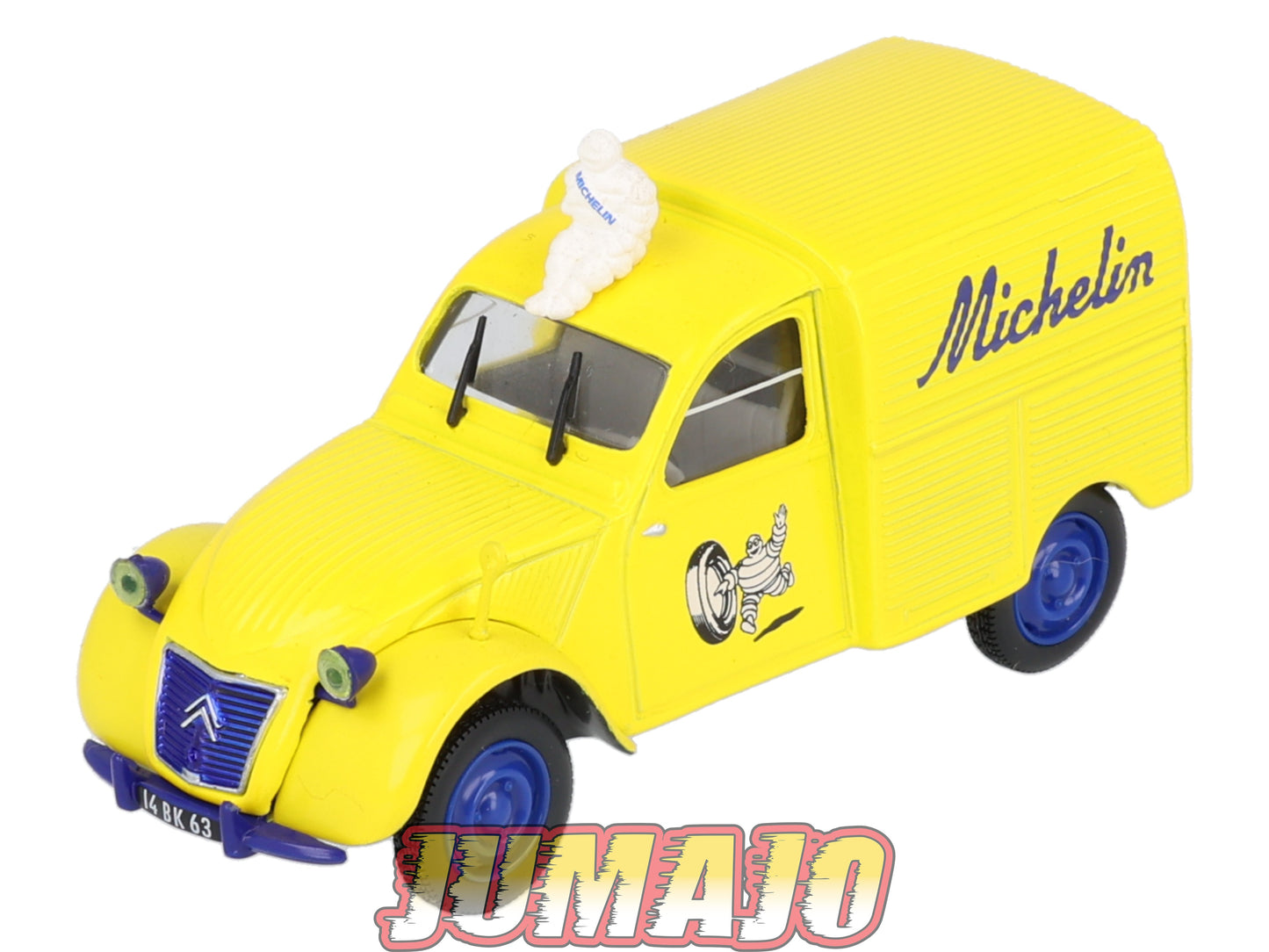 2CV64 Voiture 1/43 NOREV Citroen : 2CV fourgonnette MICHELIN jaune Bibendum