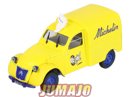 2CV64 Voiture 1/43 NOREV Citroen : 2CV fourgonnette MICHELIN jaune Bibendum