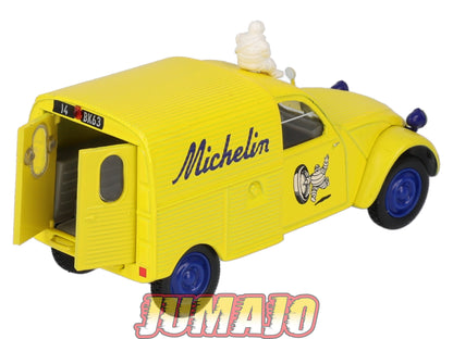 2CV64 Voiture 1/43 NOREV Citroen : 2CV fourgonnette MICHELIN jaune Bibendum