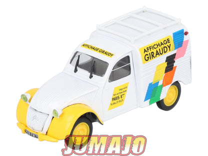 2CV73 Voiture 1/43 NOREV Citroen : 2CV AZU Giraudy 1956