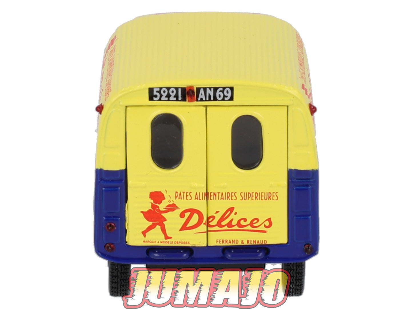 2CV76 Voiture 1/43 NOREV Citroen : 2 CV fourgonnette Pâtes Délices 1955