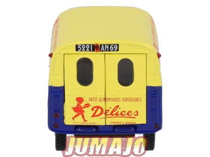 2CV76 Voiture 1/43 NOREV Citroen : 2 CV fourgonnette Pâtes Délices 1955