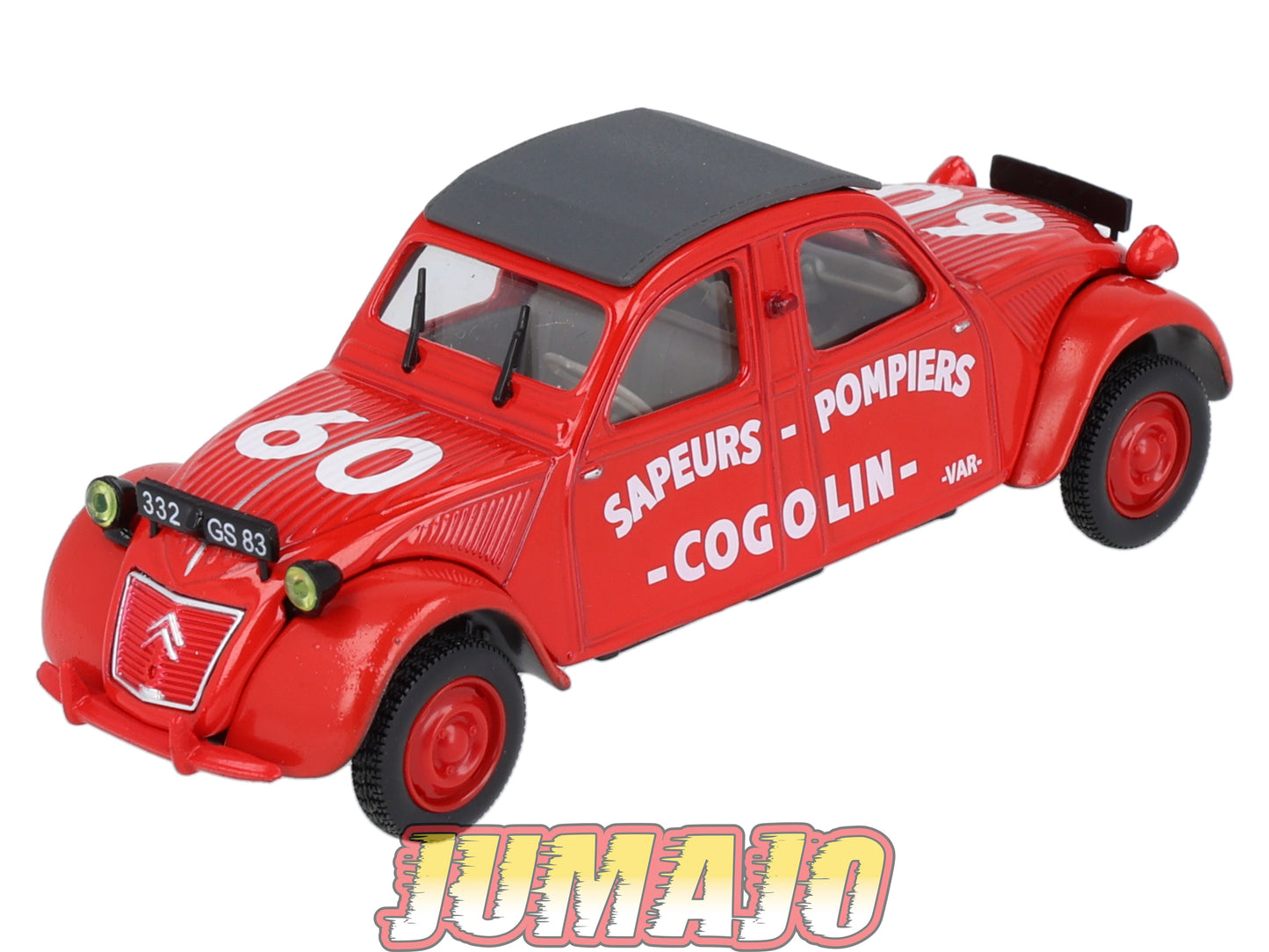 2CV8 Voiture 1/43 NOREV Citroen : 2CV Pompiers de Cogolin