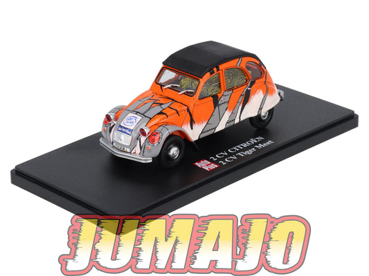 2CVAP100 Voiture 1/43 ELIGOR Auto plus : CITROEN 2CV Tiger Meet