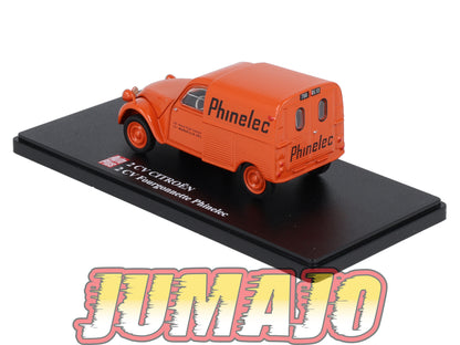 2CVAP102 Voiture 1/43 ELIGOR Auto plus : CITROEN 2CV n°102 Fourgonnette Phinelec