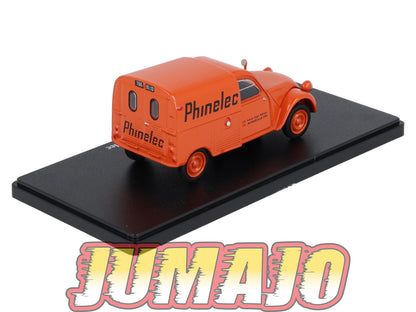 2CVAP102 Voiture 1/43 ELIGOR Auto plus : CITROEN 2CV n°102 Fourgonnette Phinelec