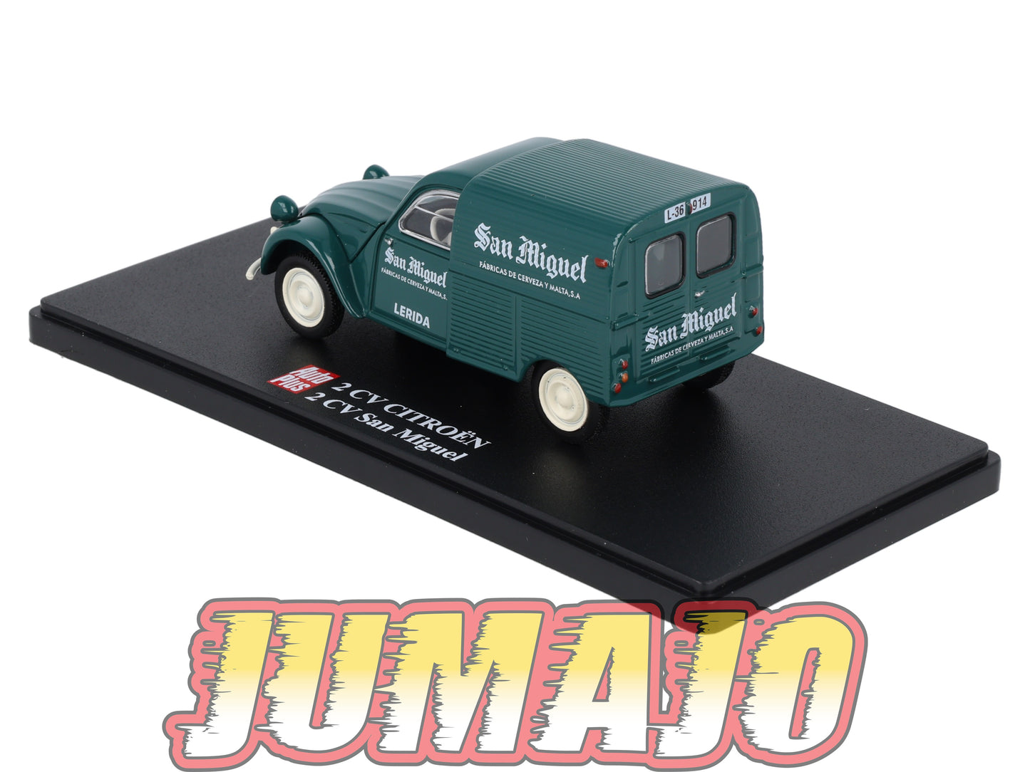 2CVAP103 Voiture 1/43 ELIGOR Auto plus : CITROEN 2CV n°103 San Miguel Bière