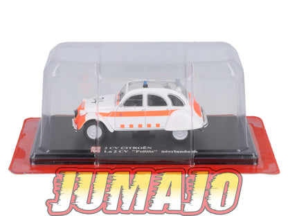 2CVAP16 Voiture 1/43 ELIGOR Auto plus : CITROEN 2CV Police Néerlandaise