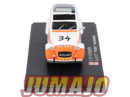2CVAP16 Voiture 1/43 ELIGOR Auto plus : CITROEN 2CV Police Néerlandaise