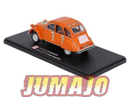 2CVAP250 Voiture 1/43 ELIGOR Auto plus : CITROEN 2CV La 2CV 4 Des Mariés