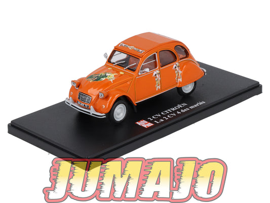 2CVAP250 Voiture 1/43 ELIGOR Auto plus : CITROEN 2CV La 2CV 4 Des Mariés