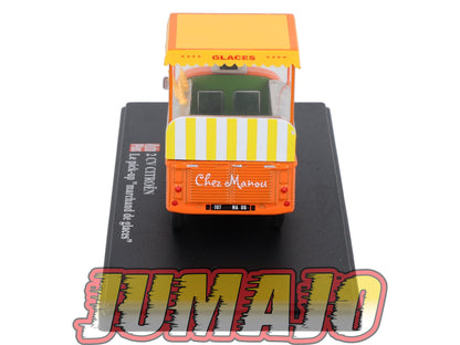 2CVAP251 Voiture 1/43 ELIGOR Auto plus : CITROEN 2CV Pick UP Marchand De Glaces
