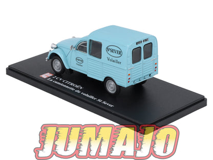 2CVAP253 Voiture 1/43 ELIGOR Auto plus : CITROEN 2CV La Camionnette Du Volailler ST Sever