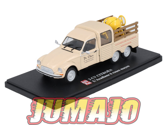2CVAP254 Voiture 1/43 ELIGOR Auto plus : CITROEN 2CV L'Acadiane 6 Roues Maçon