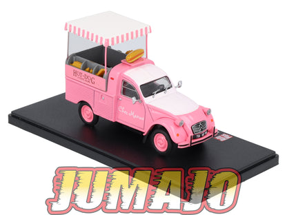 2CVAP257 Voiture 1/43 ELIGOR Auto plus : CITROEN 2CV Pick UP Marchand De Hot Dog