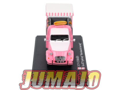 2CVAP257 Voiture 1/43 ELIGOR Auto plus : CITROEN 2CV Pick UP Marchand De Hot Dog