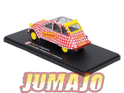 2CVAP259 Voiture 1/43 ELIGOR Auto plus : CITROEN 2CV La Berline Décapotée Cochonou