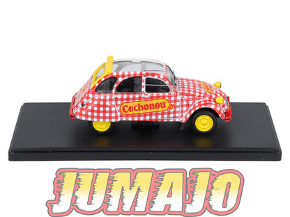 2CVAP259 Voiture 1/43 ELIGOR Auto plus : CITROEN 2CV La Berline Décapotée Cochonou