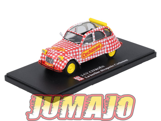 2CVAP259 Voiture 1/43 ELIGOR Auto plus : CITROEN 2CV La Berline Décapotée Cochonou
